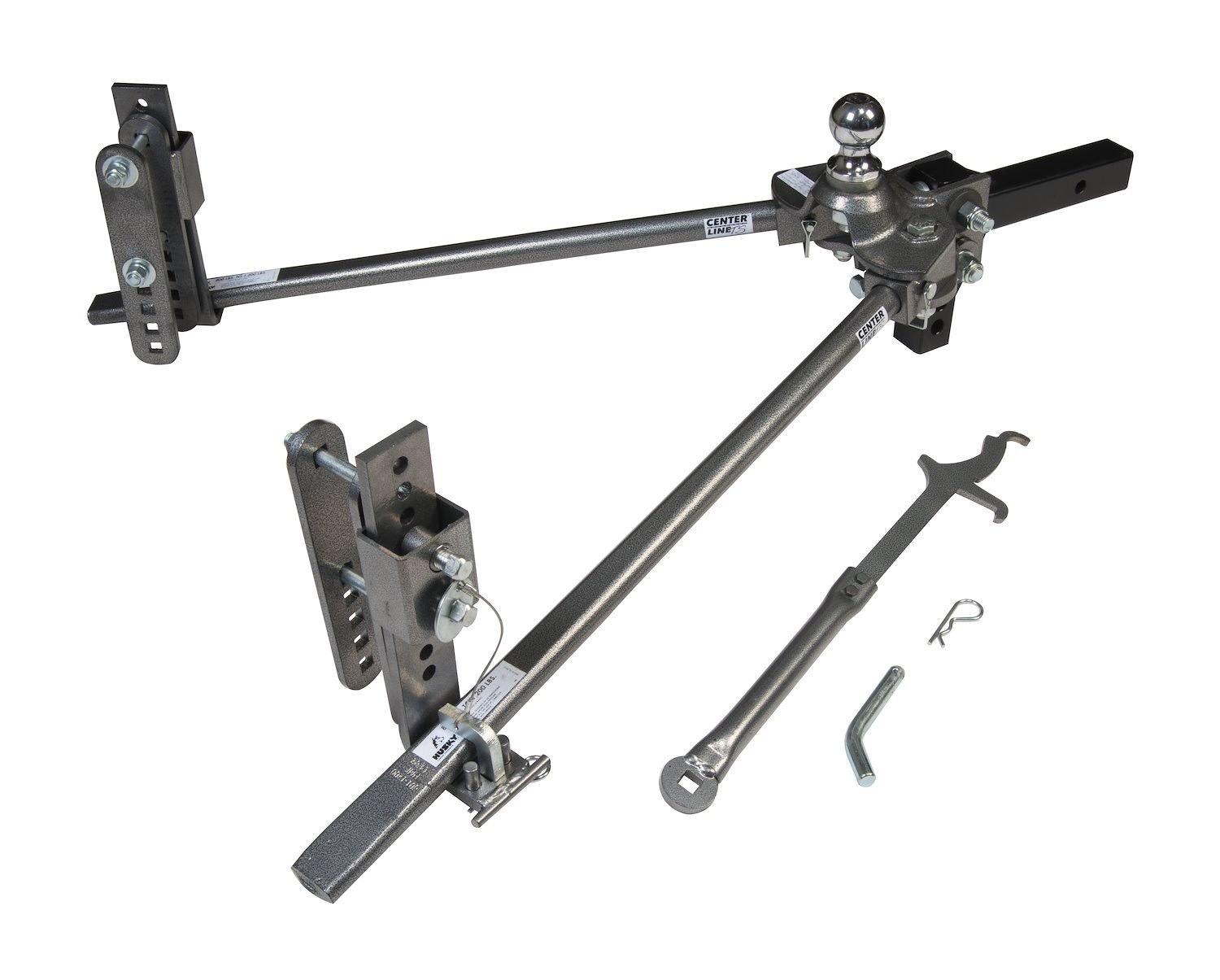 32215 Center Line TS Weight Distribution Hitch with 2 in. Ball - 6,000lbs, Gray