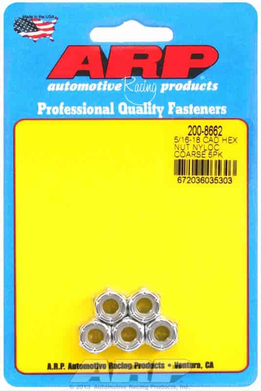 Cad Plated Nyloc Hex 5/16"-18