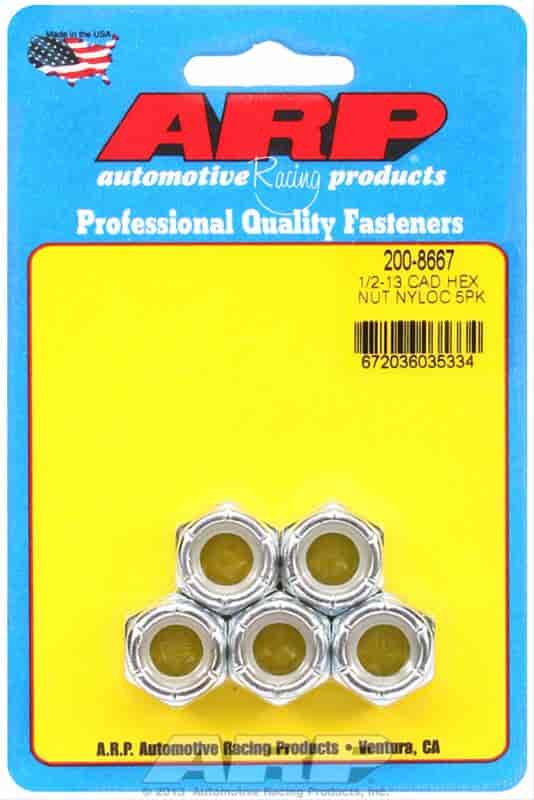 Cad Plated Nyloc Hex 1/2"-13