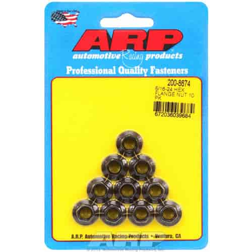 Black Oxide Hex Nuts 5/16"-24