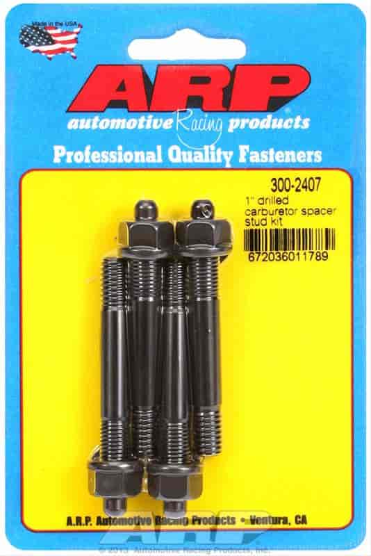 Carb Stud Kit 1" Moroso Spacer (Drilled for NASCAR Wire Seal) 5/16" x 2.700" O.A.L.