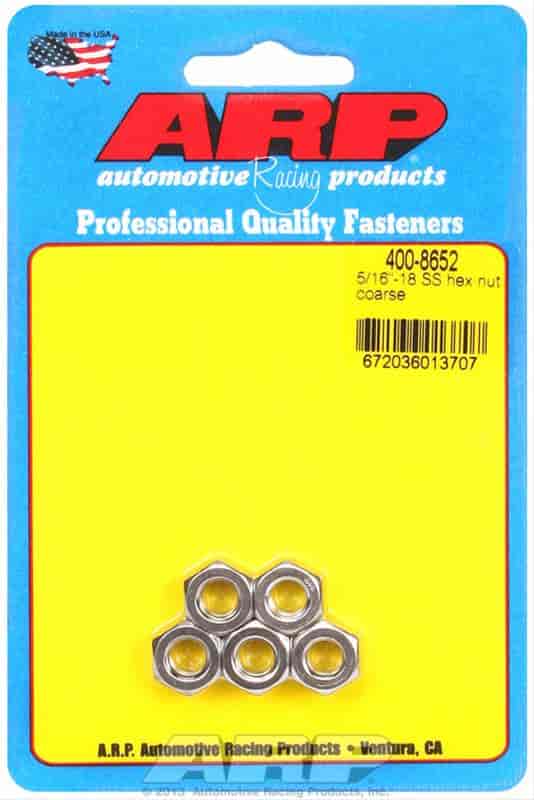 Stainless Steel Hex 5/16"-18