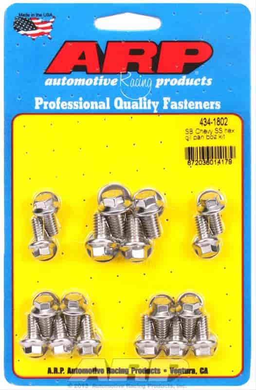 Stainless Steel Oil Pan Bolts Small Block Chevy