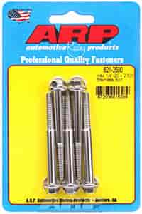 1/4" Stainless Steel Hex Bolts 2.500" UHL
