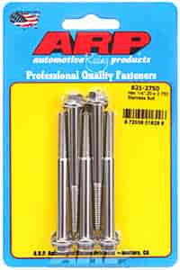 1/4" Stainless Steel Hex Bolts 2.750" UHL