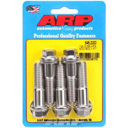 1/2 -13 X 2.000 hex SS bolts