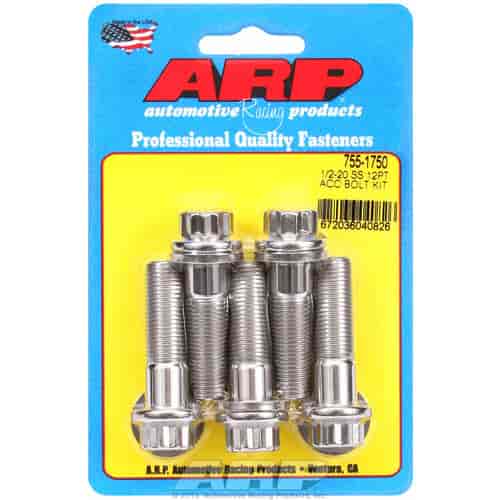 Stainless 12-Point Bolt Kit [1/2 in.-20 x 1.750 in.]