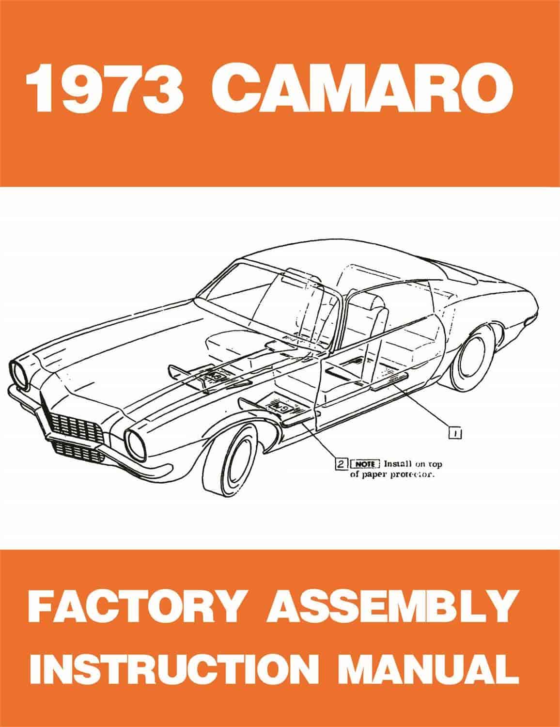 Factory Assembly Manual 1973 Chevy Camaro