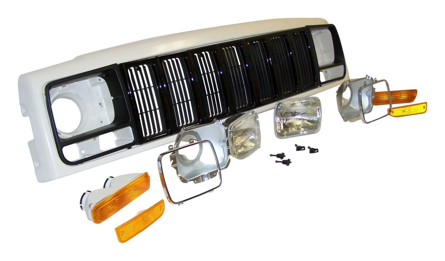 Header Panel Kit for 1997-2001 Jeep XJ Cherokee [Black]