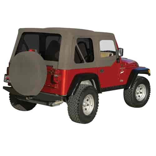 Khaki Diamond Complete Soft Top w/ Tinted Windows for 1997-2006 Jeep Wrangler TJ