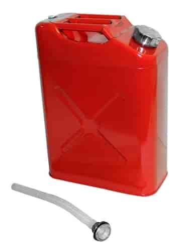 Jerry Can Red 5.4 gallon Includes a plastic pour spout, vent and travel cap