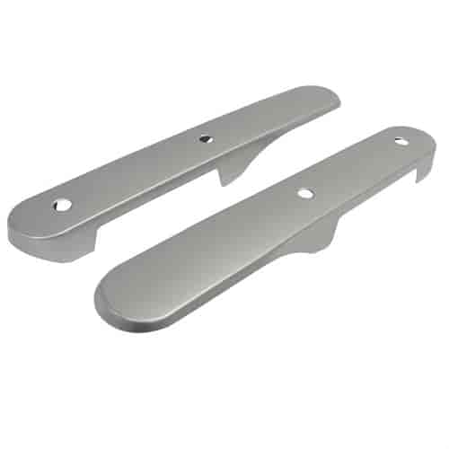 Brushed Silver Interior Rear Door Accents for 2007-2010 Jeep Wrangler