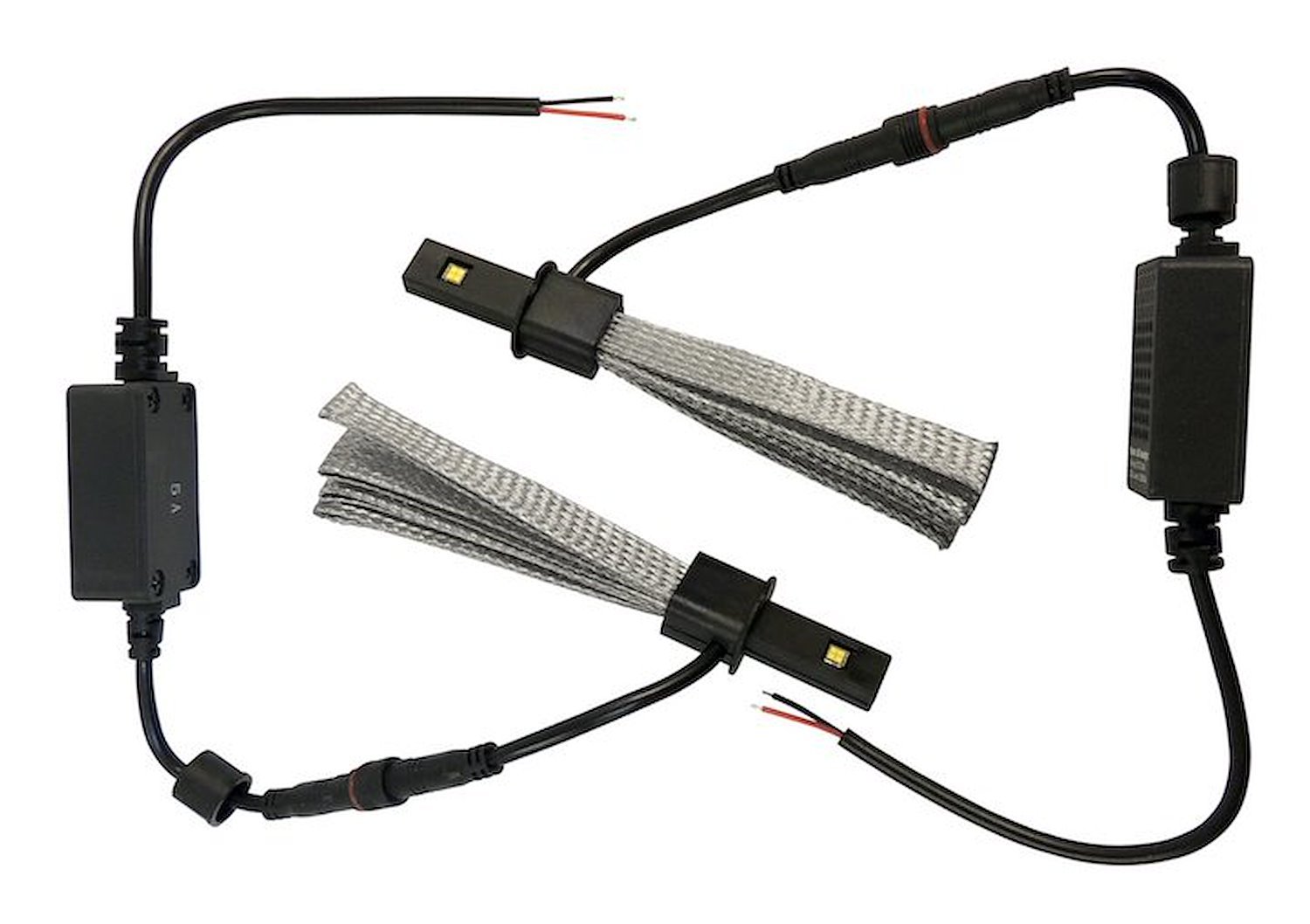 RT28050 6500K LED Headlight Bulb Kit for All Vehicles w/ H3 Style Bulb;Features Copper Weave Cloth Heat Sink