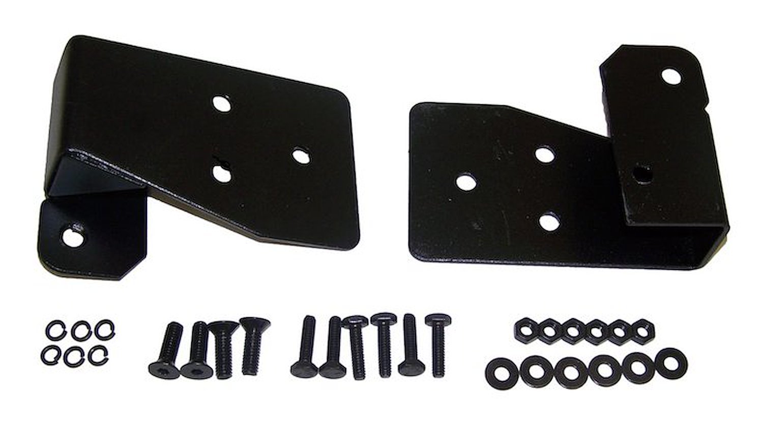 RT30014 Black Mirror Relocation Brackets for 2003-2006 Jeep TJ Wrangler; Includes 2 Brackets and Hardware