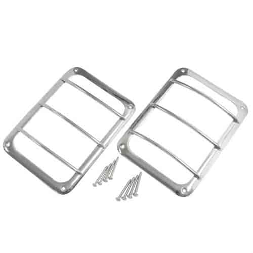 Stainless Tail Lamp Guard Set for 2007-2017 Jeep Wrangler JK