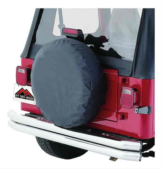 Black 27" - 29" Tire Cover for Jeep Wrangler/CJ