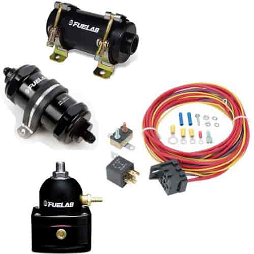 Carbureted Fuel Pump Kit Includes: 40402 Reduced Size Carbureted In-Line Fuel Pump