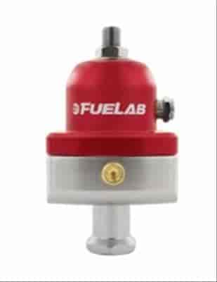 Universal HIGH PRESSURE Adjustable Fuel Pressure Regulator, Blocking Style, Mini, 25-65 psi, (1) -6AN Inlet, (2) -6AN Outlets