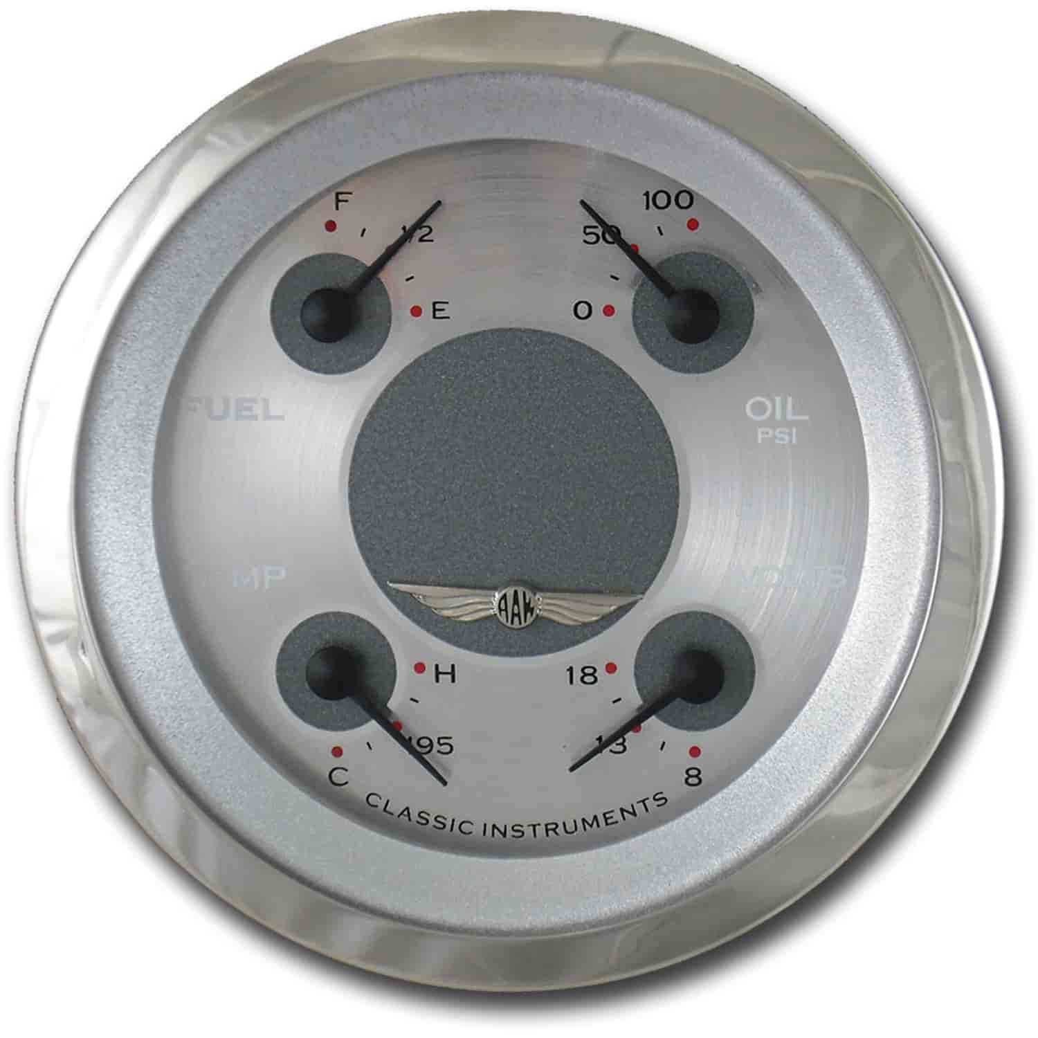 All American Series Quad Gauge 3-3/8" Electrical Includes: