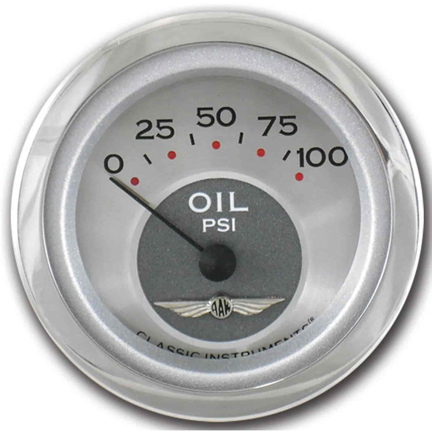 All American Series Oil Pressure Gauge 2-1/8" Electrical