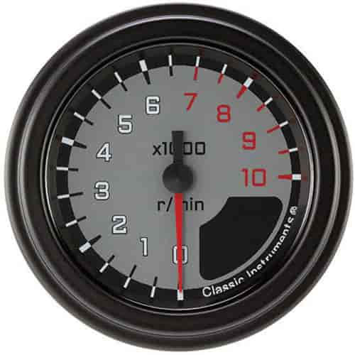 Gray AutoCross Series Tachometer 2-1/8" Electrical