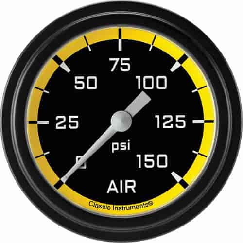 Autocross Yellow w/ Black Bezel 2 ? Air Pressure 150psi Electric Full Sweep
