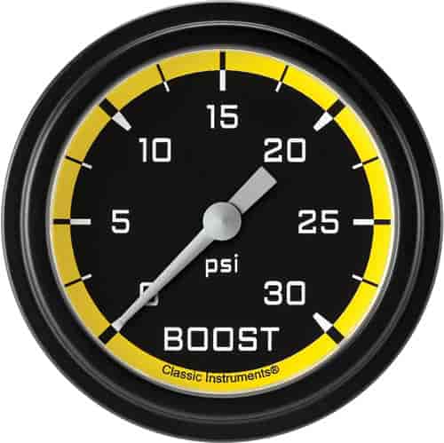 Autocross Yellow w/ Black Bezel 2 ? Boost 30psi Electric Full Sweep