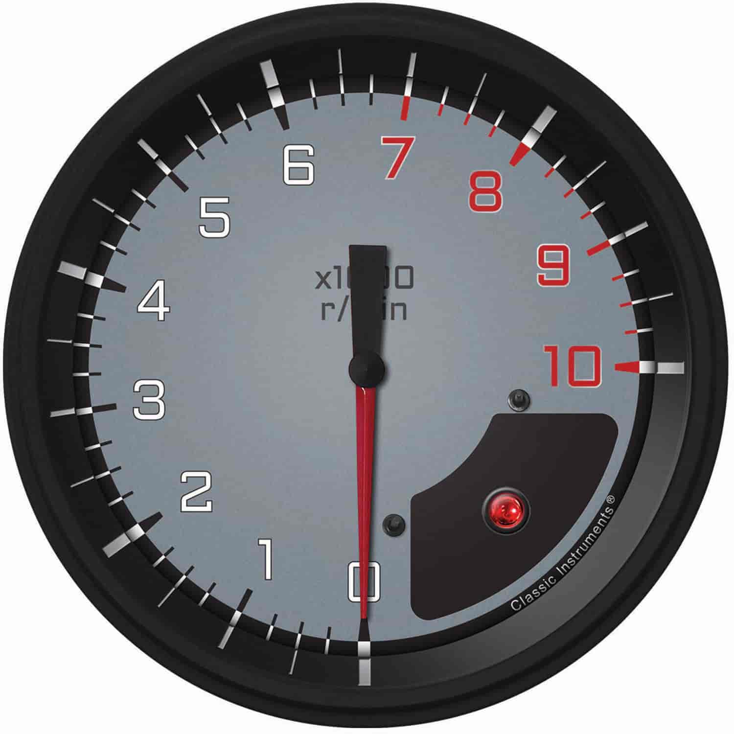 Gray AutoCross Series Tachometer 4-5/8" Electrical