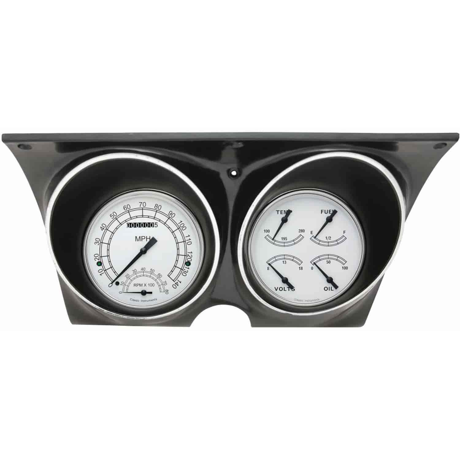Classic White Series Gauge Package 1967-68 Camaro Includes: