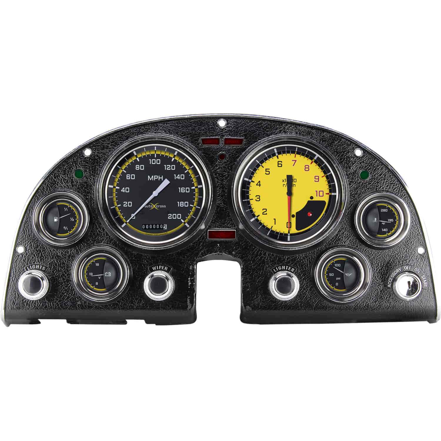 AutoCross Series Yellow Instrument Package 1963-67 Corvette Includes: