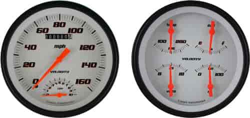 Velocity Series White Gauge Package 1947-53 GM Pickup Includes: