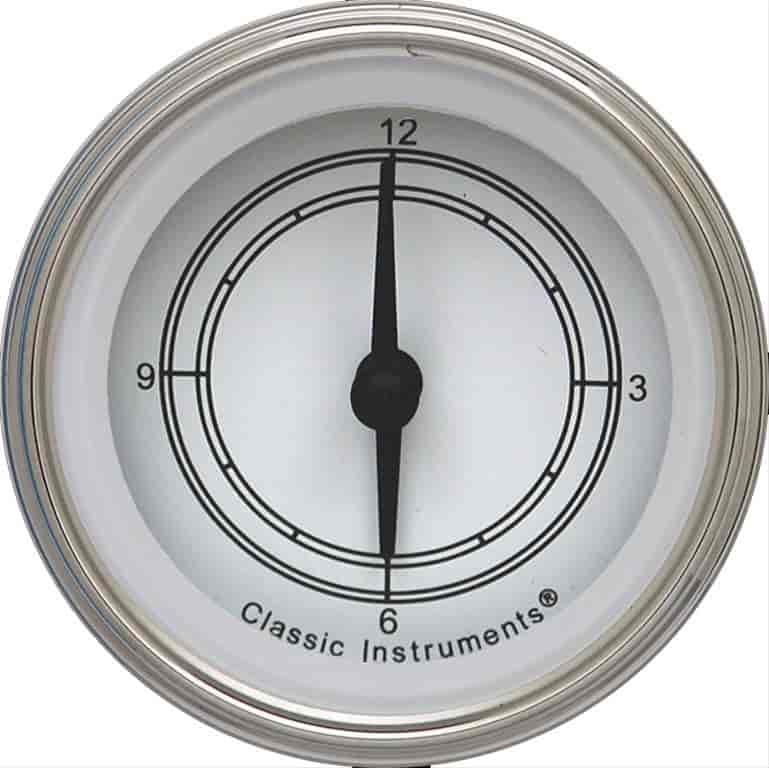Classic White Series Clock 2-1/8" Electrical