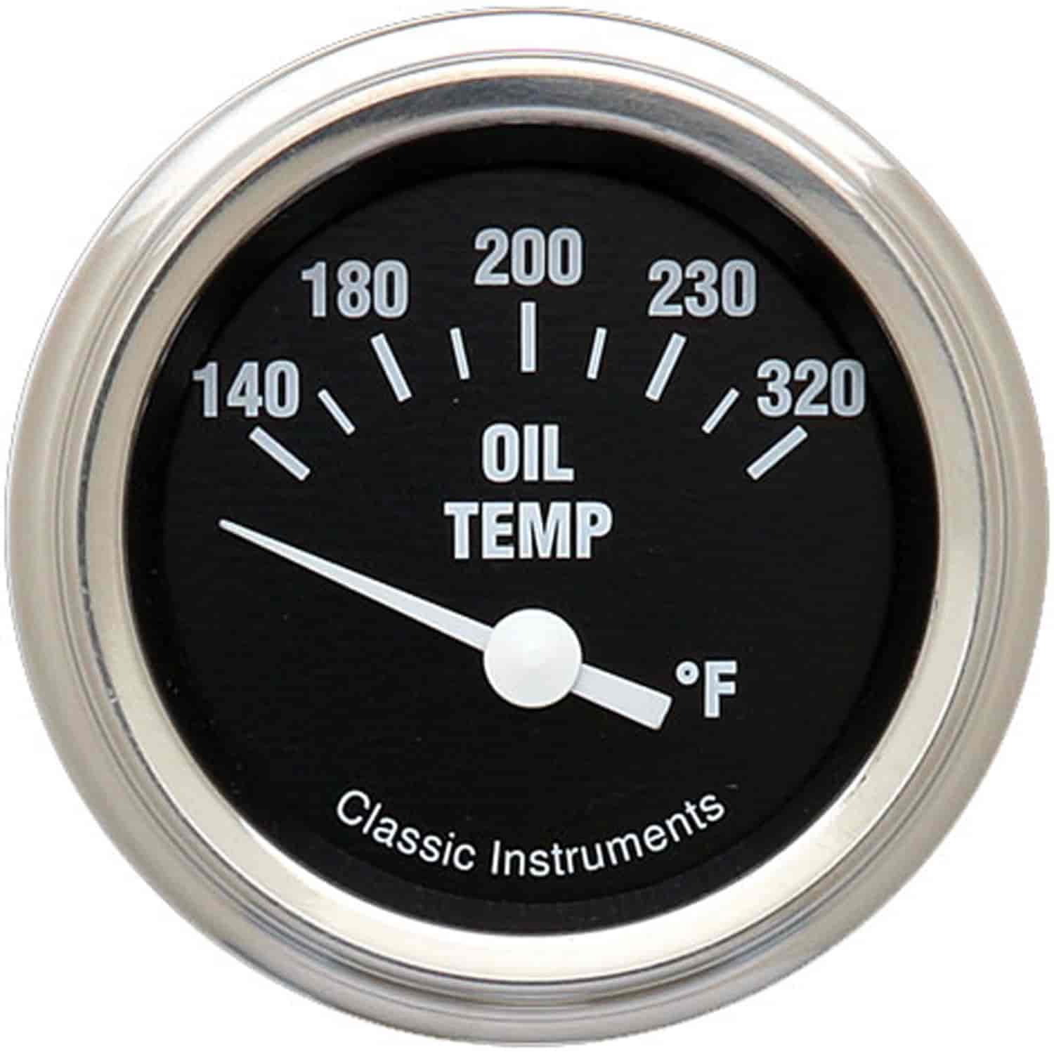 Hot Rod Series Oil Temperature Gauge 2-1/8" Electrical