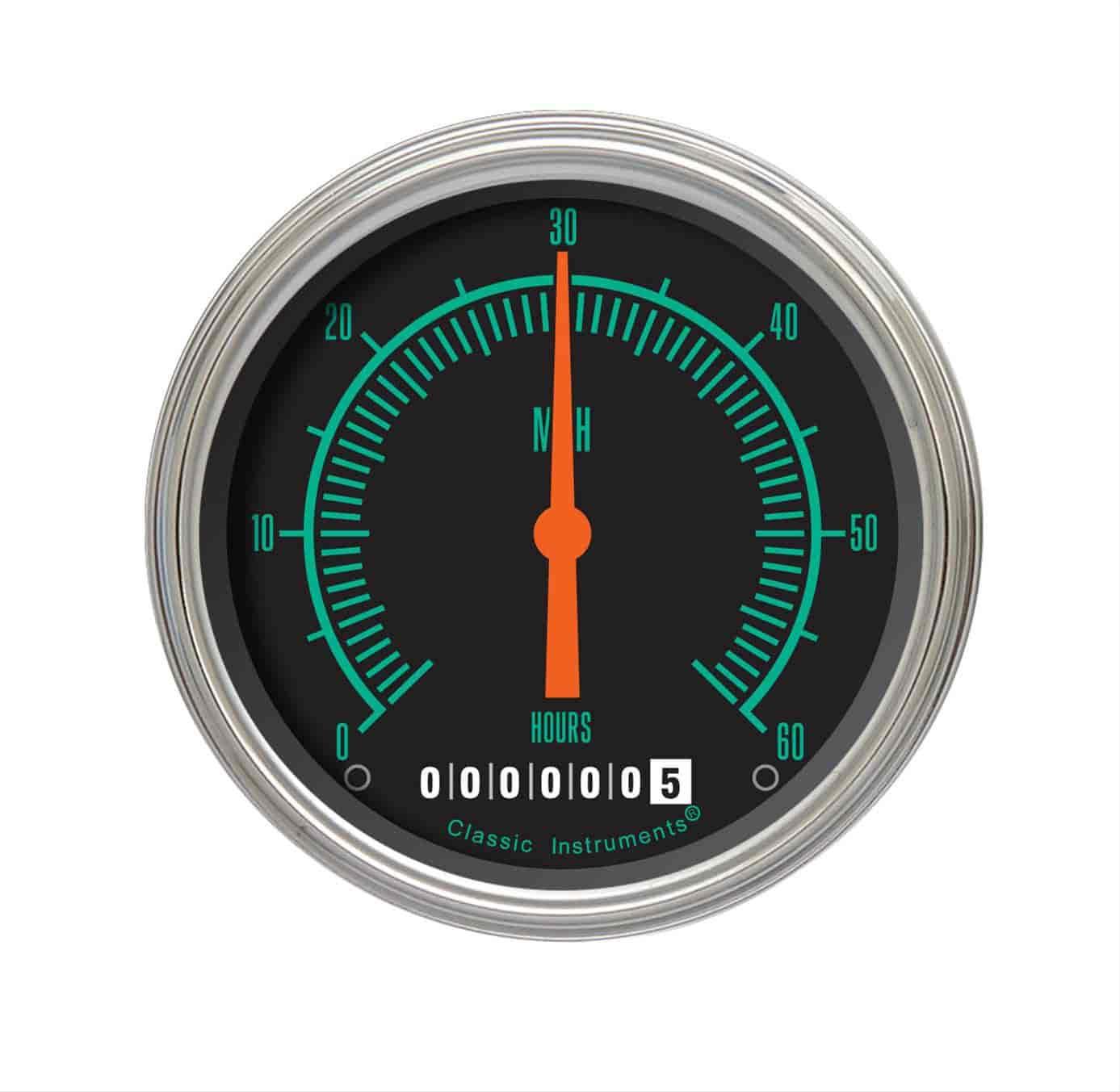 Low Speed Series Speedometer with Hour Meter G-Stock Style