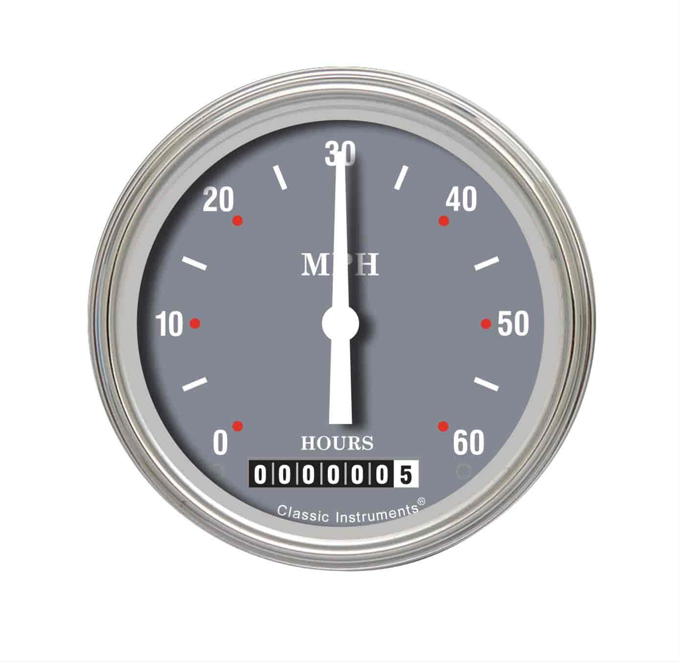 Low Speed Series Speedometer with Hour Meter SG Style