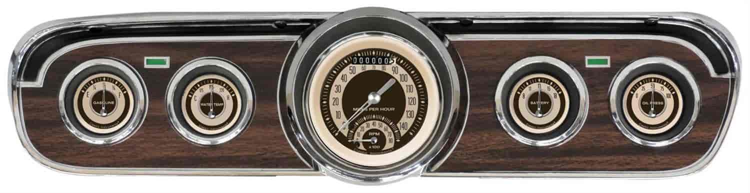 Nostalgia VT Series Gauge Package 1965-66 Mustang Includes: