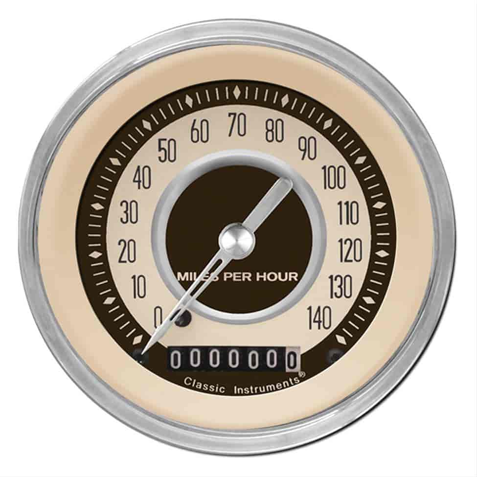 Nostalgia VT Series Speedometer 3-3/8" Electrical