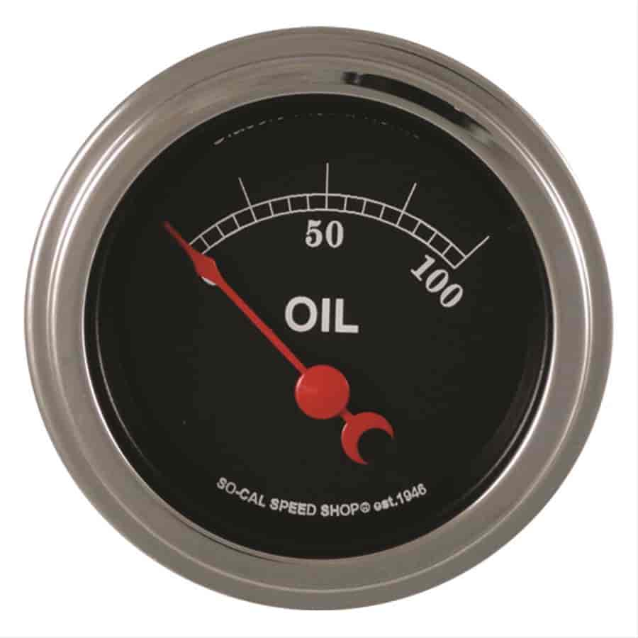 So-Cal Series Oil Pressure Gauge 2-1/8" Electrical