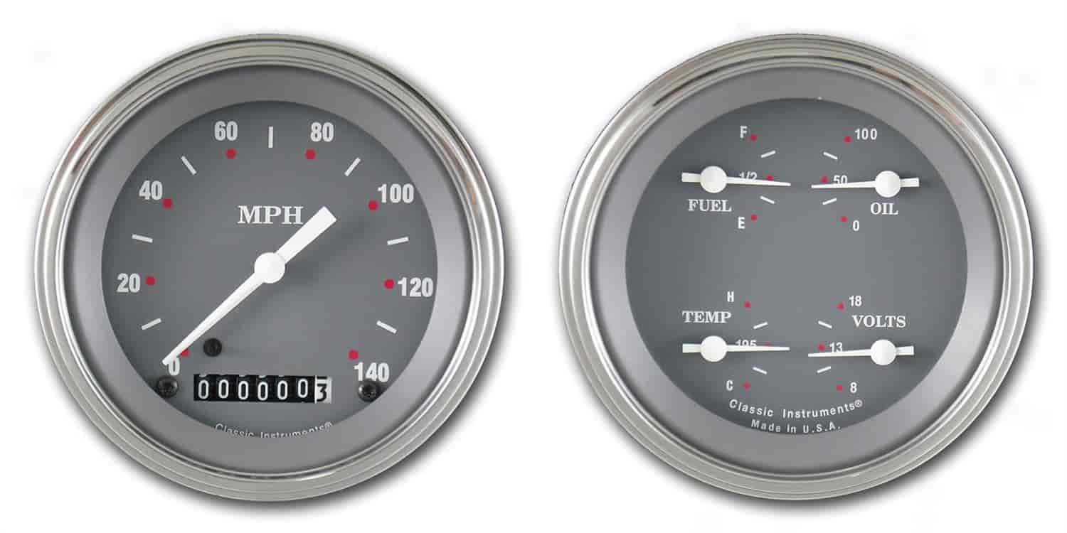 SG Series 2-Gauge Set 3-3/8" Electrical Speedometer (140 mph)