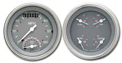 SG Series 2-Gauge Set 3-3/8" Electrical Ultimate Speedometer (140 mph)