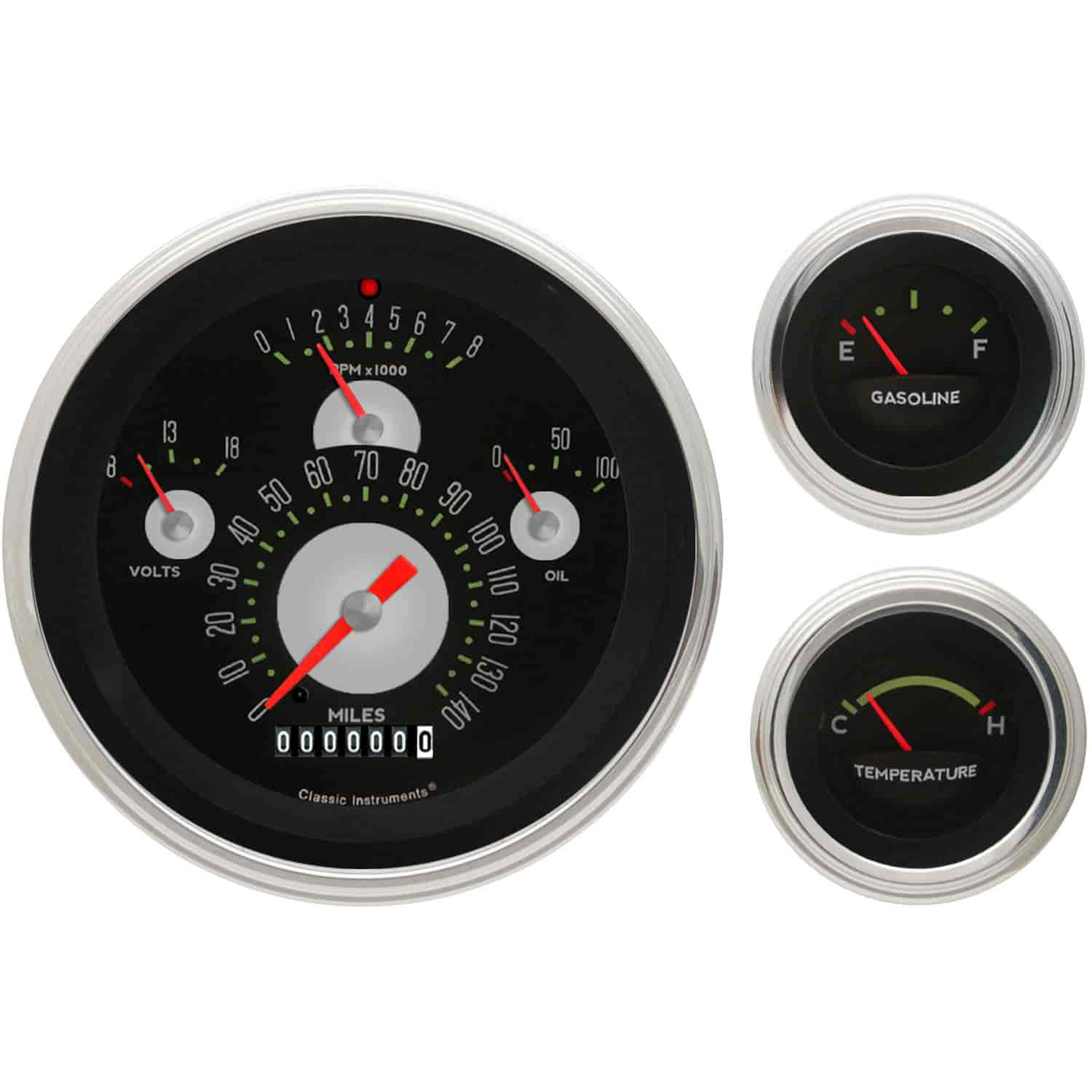 Classic Instruments 1957 Chevy Direct-Fit & Tetra Series Gauge Packages