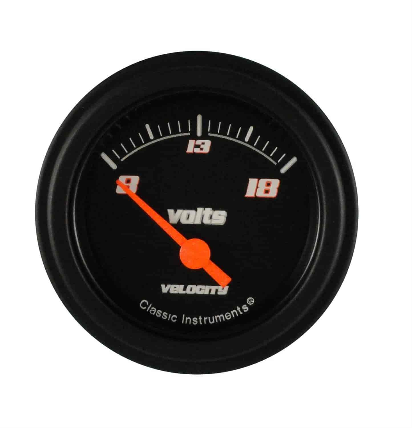 Velocity Black Series Voltmeter 2-1/8" Electrical