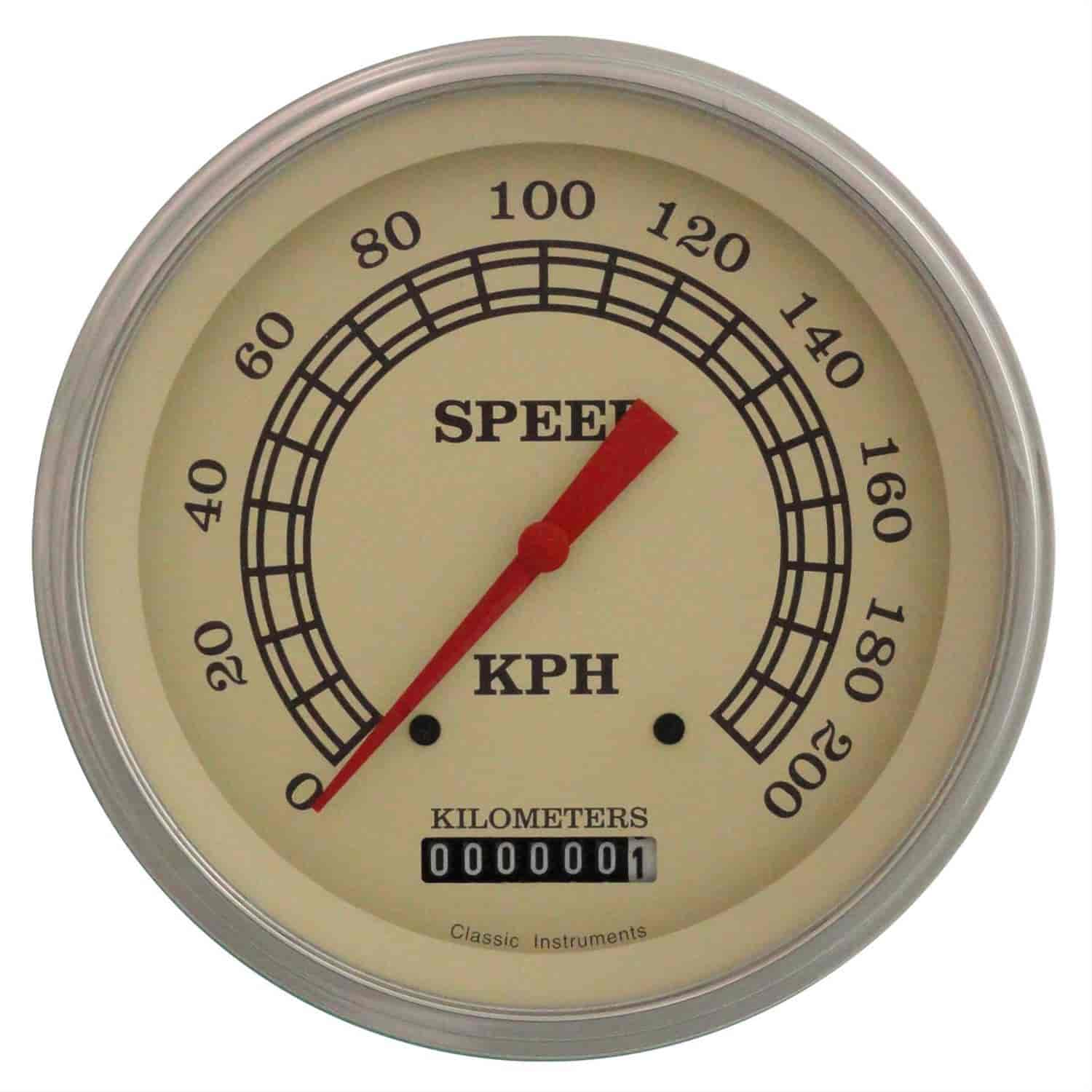 Vintage Series Speedometer 4-5/8" Electrical