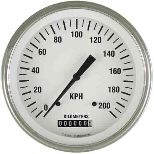 White Hot Series Speedometer 4-5/8" Electrical
