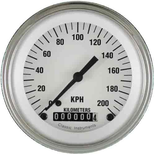 White Hot Series Speedometer 3-3/8" Electrical