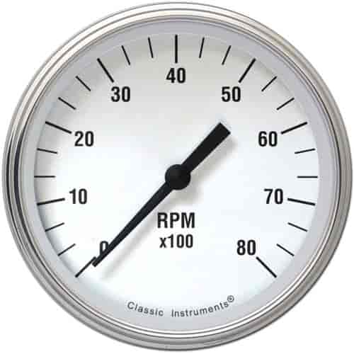White Hot Series Tachometer 4-5/8" Electrical