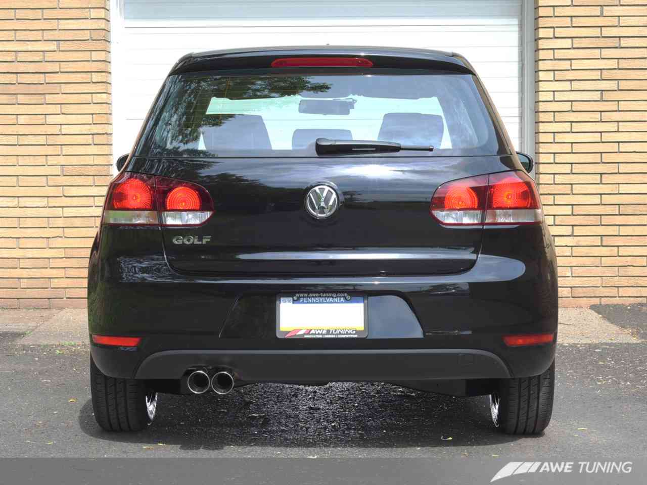 Performance Cat-back Exhaust for Golf / Rabbit 2.5L - Chrome Tips