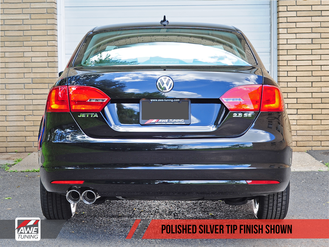 Touring Edition Exhaust for MK6 Jetta 2.5L - Polished Silver Tips
