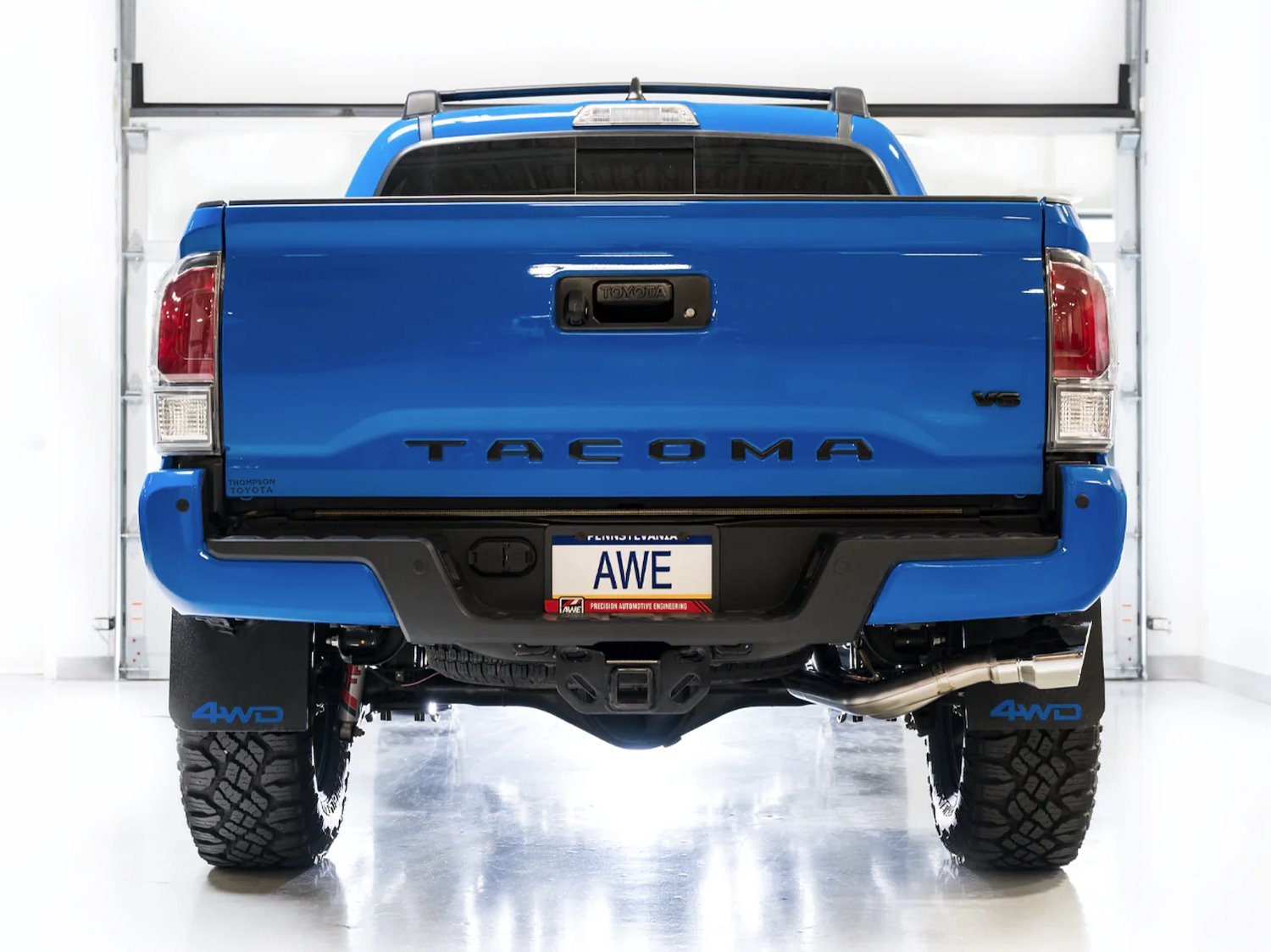 0FG Cat-Back H-Pipe Exhaust System Fits Select Toyota Tacoma 3.5L V6 [Chrome Silver Tips]