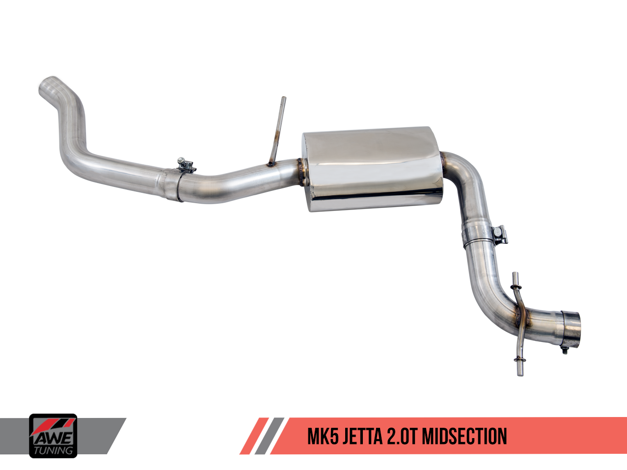 AWE Track Edition Exhaust for MK5 Jetta 2.0T - GLI - Diamond Black Tips